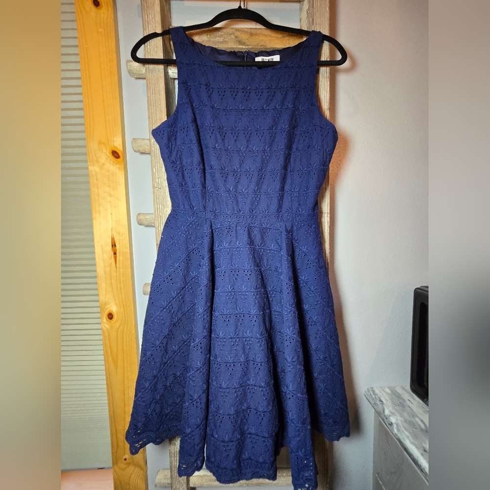 BB Dakota Elegant Blue Sleeveless Dress size 6 EUC